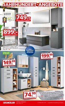 Badmöbel im aktuellen Segmüller Prospekt (Wiesbaden) Badmöbel im Segmüller Prospekt "Highlight Angebote" mit 48 Seiten (Wiesbaden)