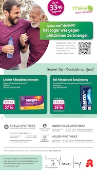 Aktueller mea - meine apotheke Prospekt (Seelze, 4 Seiten zum blättern mea - meine apotheke Prospekt Unsere April-Angebote mit 4 Seiten