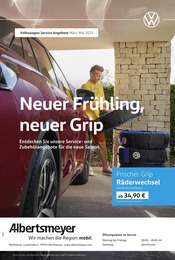 Aktueller Volkswagen Werkstatt & Auto Prospekt in Lengenfeld unterm Stein und Umgebung, "Neuer Frühling, neuer Grip" mit 1 Seite, 01.03.2025 - 31.05.2025