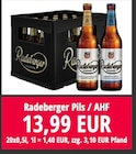 Pils / AHF von Radeberger im aktuellen Nuck Getränke Prospekt für 13,99 €