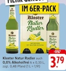 Natur Radler oder 0,0% Alkoholfrei Angebote von Kloster bei E center Ulm für 3,79 €