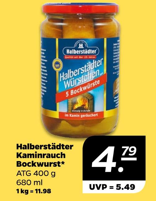 Kaminrauch Bockwurst