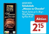Schokolade "Mousse au Chocolat" von Moser Roth im aktuellen ALDI SÜD Prospekt für 2,15 €