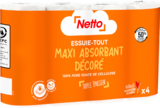 Essuie-Tout Maxi Absorbant Décoré x4 - Netto en promo à 0,99 € chez Netto Essuie-Tout Maxi Absorbant Décoré x4 - Netto dans le catalogue Netto
