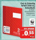 Aktuelle Schreibwaren Angebote bei Marktkauf in Leipzig Aktuelles WWF DIN A4 Schulheft Angebot bei Marktkauf in Leipzig ab 0,55 €