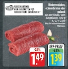 Rinderrouladen, -schmorbraten oder -gulasch bei nah und gut im Bockau Prospekt für 1,39 €