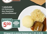 Leberknödel im Angebot bei GLOBUS in Leipzig Leberknödel Angebote von Globus Restaurant bei GLOBUS Leipzig für 5,00 €