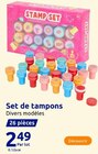 Set de tampons en promo chez Action Le Mans à 2,49 €