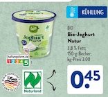 Bio-Joghurt Natur bei ALDI SÜD im Füssen Prospekt für 0,45 €