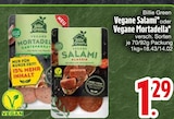 Vegane Salami oder Vegane Mortadella von Billie Green im aktuellen EDEKA Prospekt für 1,29 €