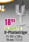 U-Pfostenträger von Alberts im aktuellen Hornbach Prospekt