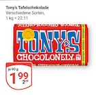 Tafelschokolade Angebote von Tony's bei GLOBUS Bruchsal für 1,99 €