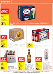 Prix et réduction Bière dans le prospectus Carrefour en cours Offre Bière dans le catalogue Carrefour du moment à la page 49