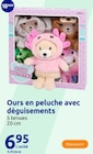 Ours en peluche avec déguisements à 6,95 € dans le catalogue Action