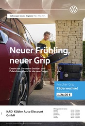 Aktueller Volkswagen Werkstatt & Auto Prospekt in Horb und Umgebung, "Neuer Frühling, neuer Grip" mit 1 Seite, 01.03.2025 - 31.05.2025