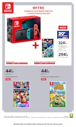 Prix et réduction Console Nintendo dans le prospectus Carrefour en cours Offre Console Nintendo dans le catalogue Carrefour du moment à la page 24