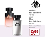 Woman Eau de Parfum oder Man Eau de Toilette Angebote von Kappa bei Rossmann Germering für 9,99 €