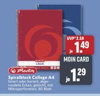 Spiralblock College A4 liniert im Angebot bei combi in Lemgo Spiralblock College A4 liniert Angebote von Herlitz bei combi Lemgo für 1,29 €