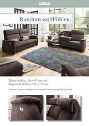 Trapezsofa im Polstermöbel Fischer Prospekt "Sagen Sie Ihren Rückenschmerzen Adé!" auf Seite 10
