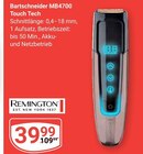 Bartschneider MB4700 Touch Tech im Angebot bei GLOBUS in Wiesbaden Bartschneider MB4700 Touch Tech Angebote von Remington bei GLOBUS Wiesbaden für 39,99 €