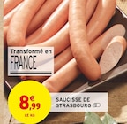 SAUCISSE DE STRASBOURG à Intermarché dans Montreux-Jeune