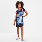 Chemise de nuit manches courtes Stitch bleu marine femme à 5,39 € dans le catalogue La Halle