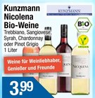 Trebbiano Bio-Wein von Kunzmann für 3,99 € bei Getränke City im Angebot Trebbiano Bio-Wein von Kunzmann im aktuellen Getränke City Prospekt