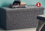 Faltbare Sitztruhe mit Stauraum von Hedura im aktuellen Penny Prospekt für 19,99 €