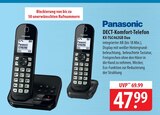 DECT-Komfort-Telefon KX-TGC462GB Duo Angebote von Panasonic bei famila Nordost Neumünster für 47,99 €