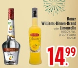 Williams-Birnen-Brand oder Limoncello Angebote von Roner bei EDEKA München für 14,99 €