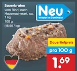 Sauerbraten Angebote bei Netto Marken-Discount Hamm für 1,69 €