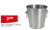 Seau à champagne ø 20,5 cm en promo chez Carrefour Saint-André-lez-Lille à 3,90 €