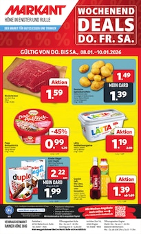 Kartoffeln im aktuellen Markant Nordwest Prospekt (Osnabrück) Kartoffeln im Markant Nordwest Prospekt "DER MARKT FÜR GUTES ESSEN UND TRINKEN" mit 16 Seiten (Osnabrück)