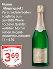 Jahrgangssekt im Angebot bei GLOBUS in Plauen Jahrgangssekt Angebote von Mumm bei GLOBUS Plauen für 3,69 €