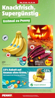 Bananen im aktuellen Penny Prospekt (Pforzheim) Bananen im Penny Prospekt "Wer gĂĽnstig will, muss Penny." mit 45 Seiten (Pforzheim)