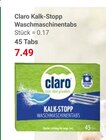 Aktuelles Kalk-Stopp Waschmaschinentabs Angebot bei GLOBUS in Siegen (Universitätsstadt) ab 7,49 €