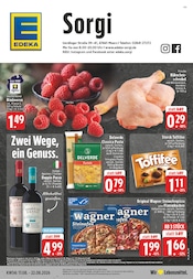 Hähnchen im EDEKA Prospekt in Moers Aktueller EDEKA Prospekt mit Hähnchen, "Aktuelle Angebote", Seite 1