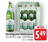 Heilwasser im Angebot bei EDEKA in Singen Heilwasser Angebote von Hirschquelle bei EDEKA Singen für 5,49 €