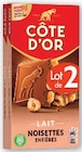 Chocolat - Côte d'Or en promo chez Hyper U Saintes à 2,08 €