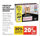 LOT DE 2 MULTIPACKS 20X85G - PROPLAN dans le catalogue Animalis
