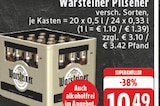 EDEKA Eschweiler - Pilsener Angebot im Prospekt Pilsener bei EDEKA im Eschweiler Prospekt für 10,49 €