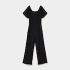 Combinaison pantalon manches courtes noir fille dans le catalogue La Halle