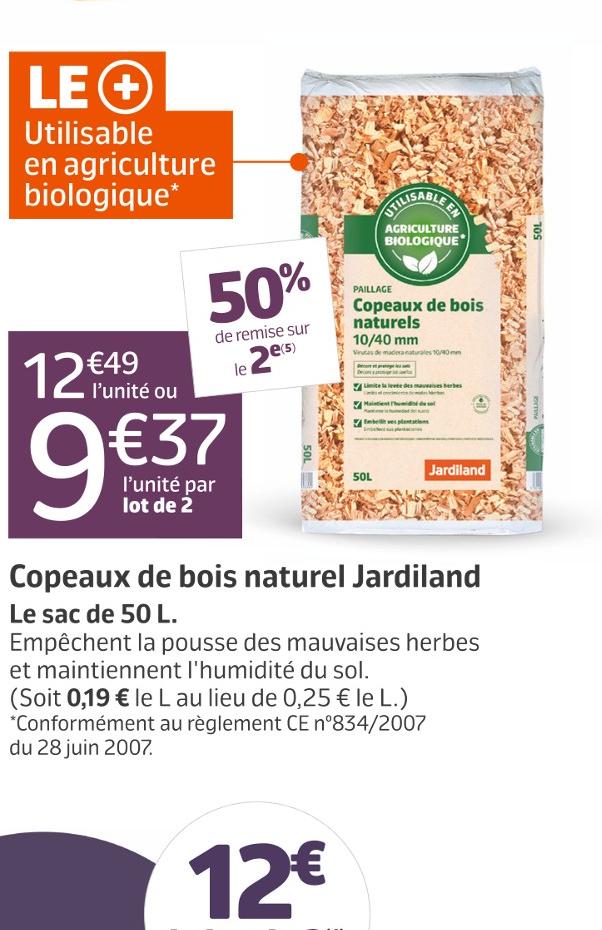 Copeaux De Bois Geolia, 50 L