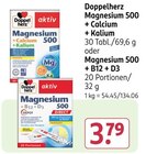 Magnesium 500 + Calcium + Kalium oder Magnesium 500 + B12 + D3 von Doppelherz im aktuellen Rossmann Prospekt