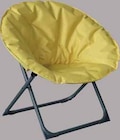 Fauteuil lune acier jaune en promo chez Intermarché Fauteuil lune acier jaune dans le catalogue Intermarché