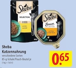Selection mit Huhn im Angebot bei famila Nordost in Lüneburg Selection mit Huhn Angebote von Sheba bei famila Nordost Lüneburg für 0,65 €
