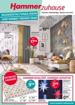 Hammer Prospekt für Erftstadt mit 32 Seiten Hammer Prospekt für Erftstadt: "RAUMGESTALTUNGS-IDEEN UND HERBST-TRENDS 2020! ", 32 Seiten, 28.10.2020 - 08.11.2020