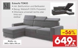 Aktuelles Ecksofa TOKIO Angebot bei Netto Marken-Discount in Heilbronn ab 649,00 €