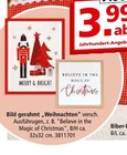 Bild gerahmt „Weihnachten“ im Segmüller Prospekt Bild gerahmt „Weihnachten“ von  im aktuellen Segmüller Prospekt für 3,99 €