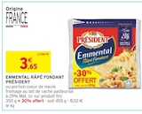 Emmental Râpé Fondant - PRÉSIDENT en promo chez Intermarché Emmental Râpé Fondant - PRÉSIDENT dans le catalogue Intermarché